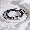 1Pc Sport Theme Cowhide Multi-strabd Bracelets BJEW-LP0003-50D-3
