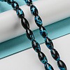 Spray Painted Synthetic Turquoise Beads Strands G-E617-B07-01A-2