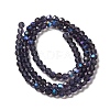 Electroplate Transparent Glass Beads Strands EGLA-A035-T4mm-L15-2