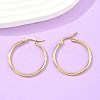 Ion Plating(IP) 304 Stainless Steel Hoop Earrings EJEW-N0016-11G-D-4