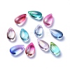 Transparent Glass Charms GLAA-O017-01-1