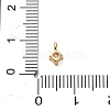 925 Sterling Silver Clear Cubic Zirconia Flat Round Charms STER-U009-07G-01-3