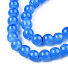 Baking Paint Crackle Glass Beads Strands X-DGLA-Q023-6mm-YS16-2