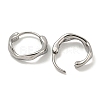 316 Surgical Stainless Steel Hoop Earrings EJEW-D096-18B-AS-2