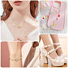 Metal Enlaced Plastic Slide Charms KY-CA0001-61-7
