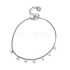 304 Stainless Steel Charm Bracelets BJEW-A047-02P-4