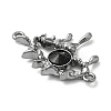 Alloy Jet Rhinestone Pendants PALLOY-P294-01B-02-3