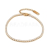 304 Stainless Steel Micro Pave Cubic Zirconia Tennis Bracelets for Women LS-BJEW-A146-01G-4