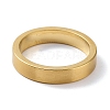 Ion Plating(IP) 304 Stainless Steel Plain Band Rings RJEW-G298-11G-2