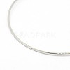 Zinc Alloy Jewelry Thin Bangle Making for Snap Buttons MAK-O004-03-NR-2