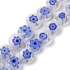 Handmade Millefiori Lampwork Beads Strands LAMP-G164-04L-1