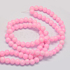 Baking Paint Glass Round Bead Strands DGLA-Q019-8mm-43-3