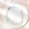 Natural Morganite Stretch Bracelets BJEW-JB03738-04-4