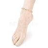 Brass Horse Eye Link Chains Anklets AJEW-AN00326-5