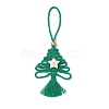 Cotton Christmas Trees Pendant Decoration HJEW-JM03830-02-2