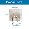 201 Stainless Steel Plastic Hook Hanger SW-TAC0002-06-4