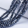 Electroplate Glass Beads Strands X-EGLA-A034-P10mm-A18-1