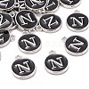 Platinum Plated Alloy Charms LS-ENAM-S118-02N-P-4