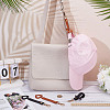 4Pcs 2 Colors Heart PU Leather Hat Clip AJEW-AR0004-87-4