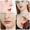 8Pcs 4 Colors Double Nose Ring for Single Piercing AJEW-SZ0002-20-4
