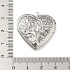 Non-Tarnish 304 Stainless Steel Locket Pendants STAS-Q253-02P-02-3