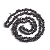 Natural Black Spinel Chips Beads Strands X-G-D0002-A17-2