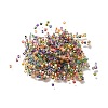 Transparent Colours Rainbow Glass Cylinder Seed Beads GLAA-P073-04-2