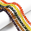 Electroplate Glass Beads Strands EGLA-A034-T8mm-B-1