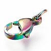Ion Plating(IP) 304 Stainless Steel Lobster Claw Clasps STAS-G240-01D-C-4