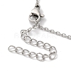 Non-Tarnish 304 Stainless Steel Cable Chain Bowknot Pendant Necklaces NJEW-Z041-03P-02-3