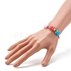 Bear Shape Acrylic Beads Bracelet for Kid BJEW-JB06676-4