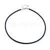 Braided Round Imitation Leather Bracelets Making BJEW-H610-01P-14-1