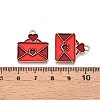 Valentine's Day Theme Alloy Enamel Pendants ENAM-T020-50J-01-3