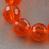 Transparent Glass Bead Strands X-GLAA-R095-8mm-21-1