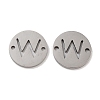 Non-Tarnish 201 Stainless Steel Hollow Flat Round Links FIND-R149-03W-P-1