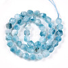 Dyed Natural White Jade Beads Strands G-T139-8mm-45X-3