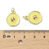 Brass Enamel Pendants KK-D384-01G-03-3