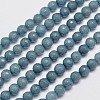 Natural Malaysia Jade Bead Strands G-A147-6mm-A01-1