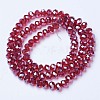 Electroplate Glass Beads Strands X-EGLA-A034-T6mm-A06-2