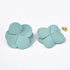 Spray Painted Iron Stud Earring Settings X-IFIN-N004-01C-2