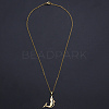 201 Stainless Steel Dolphin Pendants Necklaces LS-NJEW-S105-JN710-45-2-2