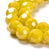 Electroplate Opaque Glass Beads Strands X-EGLA-A035-P8mm-A04-3