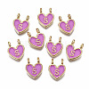 Alloy Enamel Charms X-ENAM-T012-02S-RS-1