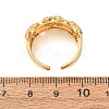 Brass Micro Pave Cubic Zirconia Cuff Open Rings CU-CBAB3AD-17G-5