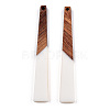 Opaque Resin & Walnut Wood Big Pendants RESI-TAC0017-46-C01-2