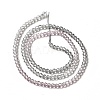 Transparent Gradient Color Glass Beads Strands GLAA-H021-01B-12-4
