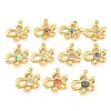 Rack Plating Brass Pendants ZIRC-L100-152G-1