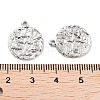 Rhodium Plated 925 Sterling Silver Pendant STER-H111-04P-3