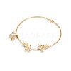 Alloy Flower Choker Necklaces for Women WG981DB-01-3