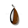 Natural Tiger Eye Pendants G-P474-01P-12-2